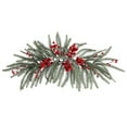 thumbnail image 1 of Clode Christmas Door Hanging Vine with Pinecones and Red Berries Christmas Wreath Christmas Window & Home Decoration Ornament Tropical Artificial Flowers, 1 of 9