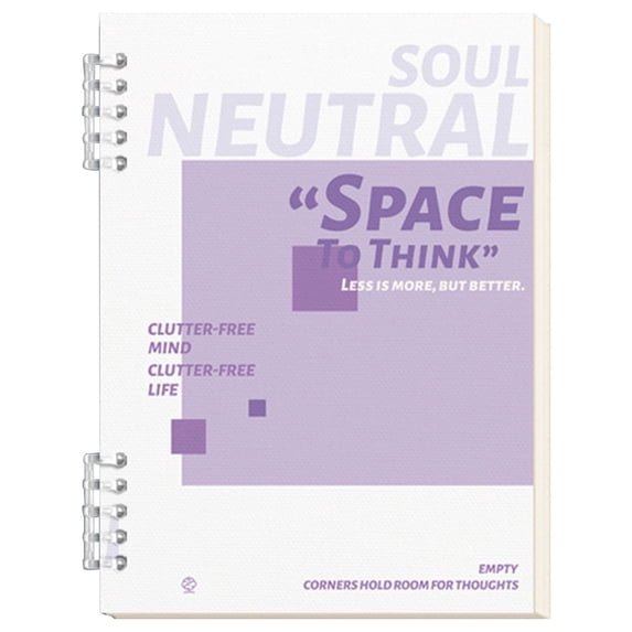 Clode Clode 4 Color Quote Print Bound Lined Notebook | 20.3×14cm 120 Pages Reusable Electronic