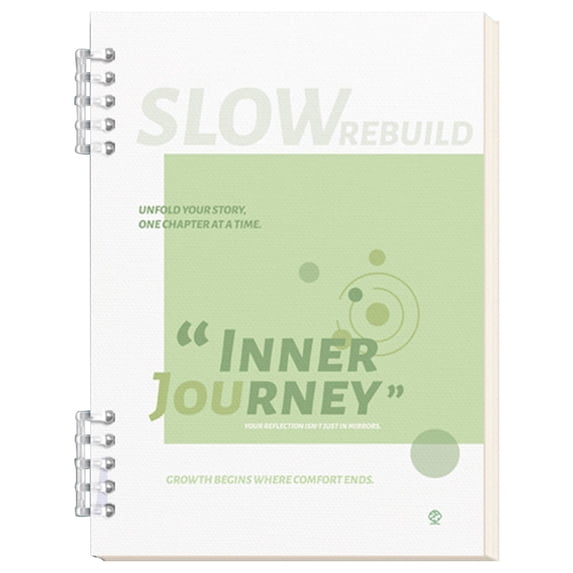 Clode Clode 4 Color Quote Print Bound Lined Notebook | 20.3×14cm 120 Pages Reusable Electronic