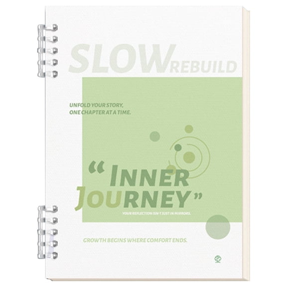 Clode Clode 4 Color Quote Print Bound Lined Notebook | 20.3×14cm 120 Pages Reusable Electronic
