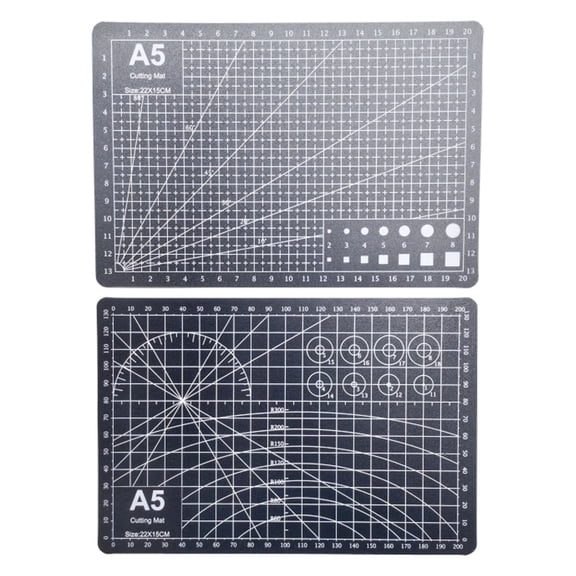 Clode Cutting Pack 1.2mm PVC Cutting Mat with Grid Craft Mat for Sewing Quilting Paper(double Printing) Craft Storage