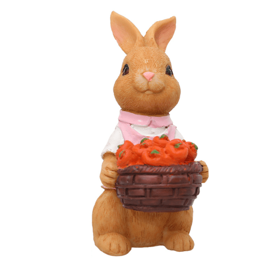 Clode Easter Decorations - Easter Bunny Figurines Garden and Courtyard Decorative Handicrafts Window Sills Bonsai Decorations Mailman Ornament
