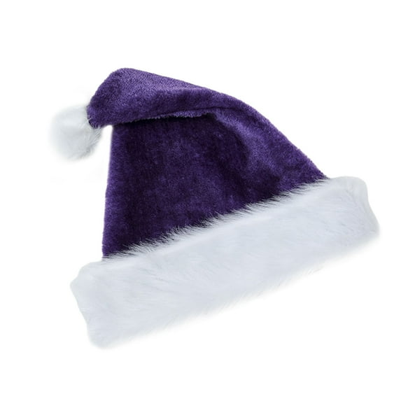 Clode Festive Plush Santa Hat Atmosphere Christmas Head Decoration Event Dress for Women