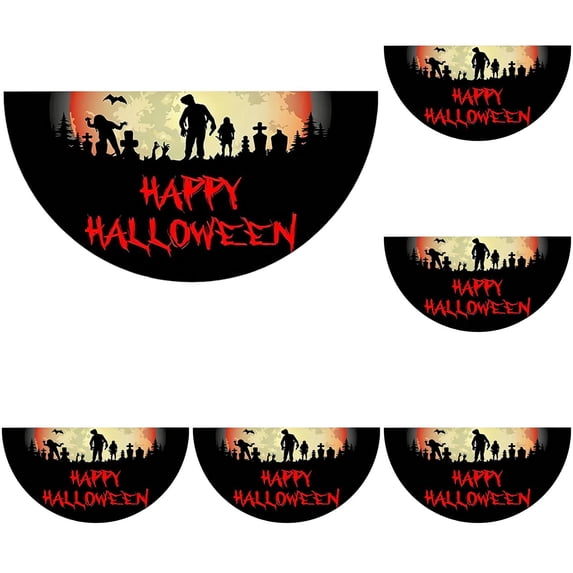 Clode Halloween Flag Banner Fan Halloween Bunting Flag Fall Outdoor Bunting for Halloween Indoor Outdoor House Holiday Yard Decorations