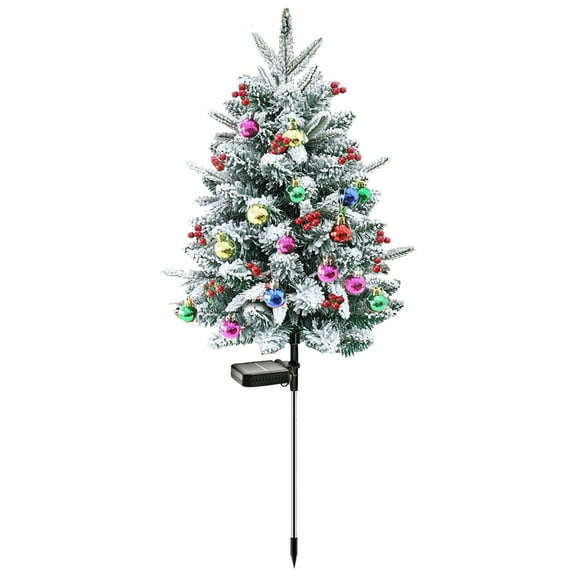 Clode Prelit Planter Bushes Artificial Christmas Filler with Lighted Prelit Planter Christmas Trees Greenery 2025 Prelit Planter Bushes Outdoor Papyrus Easter Cards