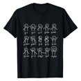 thumbnail image 1 of ClodeEU Adult Algebra Dance Funny Picture Math Posture T-Shirt tops, 1 of 6