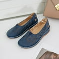 thumbnail image 1 of ClodeEU Fashion Women Flat Shoes Hollow Wedge Heel Casual Large Size Single Shoes, 1 of 6