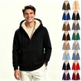 thumbnail image 1 of ClodeEU Men's Fleece Hoodie Jacket, Midweight Winter Zip Up Sweatshirt Outwear Jackets,Big and Tall ,Size S-5XL, 1 of 4