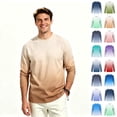 thumbnail image 1 of ClodeEU Men's Gradient Crew Neck Long Sleeve Workout T-Shirt, Moisture Wicking Tee Shirts, Big and Tall, Size S-5XL, 1 of 4