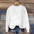 thumbnail image 1 of ClodeEU Sweaters For Women,Knit Long Sleeve Crew Neck Pullover Tops, Fall Fashion Clothing White,Womens Plus XXL, 1 of 5