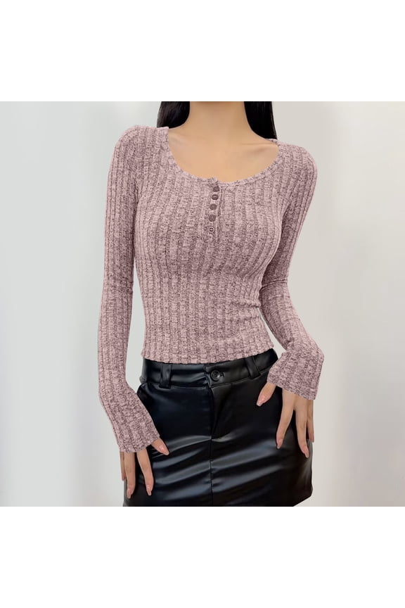 Sweaters for Women,Square Neck Long Sleeve Slim Fitted Sweatershirts,Fall Fashion Tops Purple,Womens Plus S