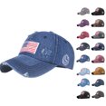 thumbnail image 1 of ClodeEU USA American Flag Embroidered Adjustable Baseball Cap, Men's Cotton Trends Baseball Dad Baseball Cap, 1 of 5