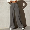 thumbnail image 1 of ClodeEU Wide Leg Sweatpants for Women, Elastic High Waisted Drawstring Long Pants ,Comfy Joggers Lounge Pants Gray,Womens Plus XL, 1 of 6