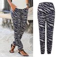 thumbnail image 1 of ClodeEU Women High Waist Pants Pockets Vacation Casual Printing Long Pants, 1 of 6