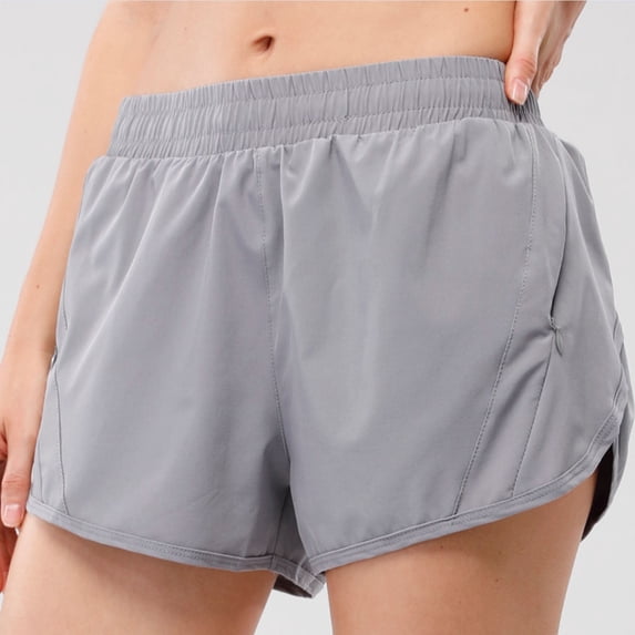 ClodeEU Women's Athletic Shorts with Pockets ,Breathable Casual Summer Bottoms Gray,Womens Plus XXL