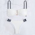 thumbnail image 1 of ClodeEU Women's Bikini Set ,Comfortable Two Piece Swimsuits White,Womens Plus M, 1 of 8