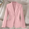 thumbnail image 1 of ClodeEU Women's Blazers Jackets,Open Front Work Office Jackets,Tunic Suit Jackets Pink,Womens Plus XL, 1 of 4