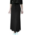 thumbnail image 1 of ClodeEU Women's Boho Chic Skirt Fringed Hem Wrap Tassel Midi Skirts , High Waist Trendy Concert Suede Tassel Skirt Black,Womens Plus L, 1 of 5