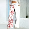 thumbnail image 1 of ClodeEU Women's Christmas Print Sweatpants, Athletic Loose Fit Casual Wide Leg Pants, Pocketed Joggers Multicolor,Womens Plus L, 1 of 5