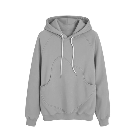 Binmer Women's Drawstring Hooded Sweatshirt, Casual Loose Long Sleeve Pullover Hoodie with Pocket ,M