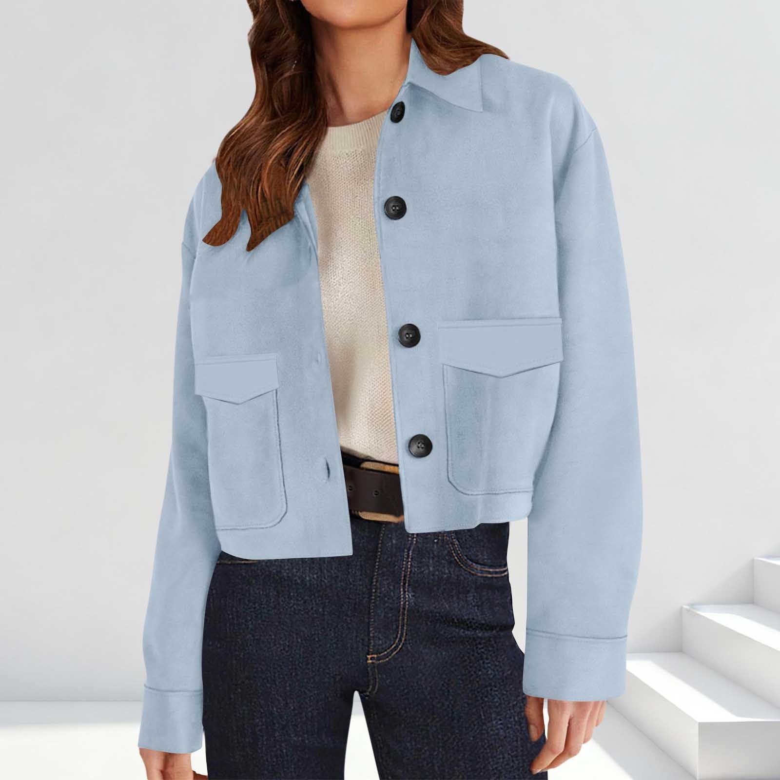 Dames Faux Suede Cropped Jasje Modieuze Dubbelrijs Suede Leren Biker
