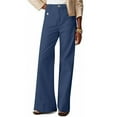 thumbnail image 1 of ClodeEU Women's High Rise Wide Leg Jeans ,Loose Fit Trousers With Pockets ,Casual Dein Pant Blue,Womens Plus XXL, 1 of 8