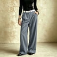 thumbnail image 1 of ClodeEU Women's High Waisted Draped Pleated Wide Leg Dress Pants,Slimming Casual Work Trousers ,Women's Plus XXL, 1 of 8