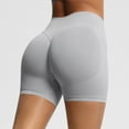 thumbnail image 1 of ClodeEU Women's High Waisted Tummy Control Quick Dry Yoga Shorts with Built in Liner ,Breathable Anti Exposure Athletic Bottoms Gray,Womens Plus L, 1 of 8