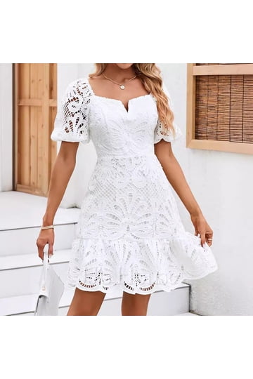 women's a line dresses with short sleeves White Sleeve for Women and Girls boostmerch-2811 Women's A-Line Dresses | Color:BABY BLUE rayon/spandex