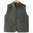 thumbnail image 1 of ClodeEU Women's Lightweight Sleeveless Quilted Vest,Zip Upt Sleeveless Warm Vest ,Stand Collar Fall Winter Coat With Pockets Black,Womens Plus XXXL, 1 of 4