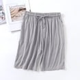 thumbnail image 1 of ClodeEU Women's Modal Elastic High Lounge Shorts with Pockets ,Solid Color Lightweight Casual Shorts a-Gray,Women's Plus M, 1 of 5
