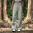 thumbnail image 1 of ClodeEU Women's Pants ,Solid Color Casual , Waterproof and Windproof Outdoor Sports Pants Long Pants White,Womens Plus XXL, 1 of 9