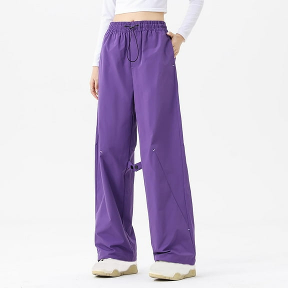 ClodeEU Women's Pants , Waterproof and Windproof Outdoor Sports Pants Long Pants Purple,Womens Plus M