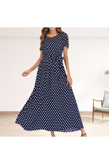 Shop Navy Polka Dot Dresses for Women from Casual to Formal Styles