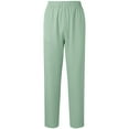 thumbnail image 1 of ClodeEU Women's Solid Color Straight Leg Scrub Pants ,Elastic Waist Comfortable Work Trousers Green,Womens Plus S, 1 of 3