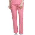 thumbnail image 1 of ClodeEU Women's Straight Leg Pants Drawstring Bottom with Pockets, Solid Color Casual Trousers Hot Pink,Womens Plus S, 1 of 4