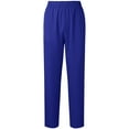 thumbnail image 1 of ClodeEU Women's Straight Leg Scrub Pants,Elastic Waist Comfortable Work Trousers Blue,Womens Plus M, 1 of 3