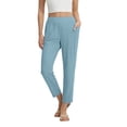 thumbnail image 1 of ClodeEU Women's Stretch 7/8 Yoga Pants,Comfortable Athletic Ankle Length Pants for Work Sky Blue,Womens Plus XL, 1 of 6