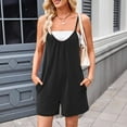 thumbnail image 1 of ClodeEU Women's Summer Romper ,Loose V Neck Overalls,Casual Sleeveless Jumpsuit Shorts Dark Gray,Women's Plus XL, 1 of 8