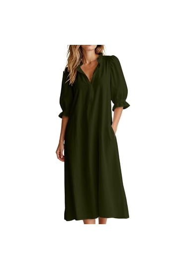 womens army green dress Wedtrend Women Prom with Slit A-Line Off The Shoulder Corset Long Evening Dress with Lace, Army Green / US18W 32.5 33.5 34.5 Belt not included Army green O-Neck Strapless Full-Sleeve
