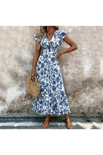Blue Flare Dress