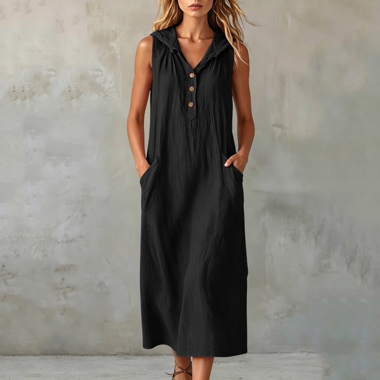 gauze summer dresses casual Women's Cotton Linen Long Dress High Waist Flowy Midi Dress Half Sleeve Button Down Swing #01 Green，Medium at Amazon Women's Clothing store Size:14/16 US Outlet Floral Dress Casual Dresses Compared with heavy
