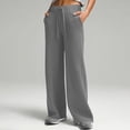 thumbnail image 1 of ClodeEU Womens Lounge Sweatpants with Drawstring, Loose Fit Wide Leg Comfort Sweat Pants Gray,Womens Plus M, 1 of 6