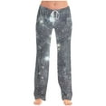 thumbnail image 1 of ClodeEU Womens Sequin Wide Leg Pants,Elastic Waisted Sparkly Glitter Pant For Party Gray,Womens Plus S, 1 of 5