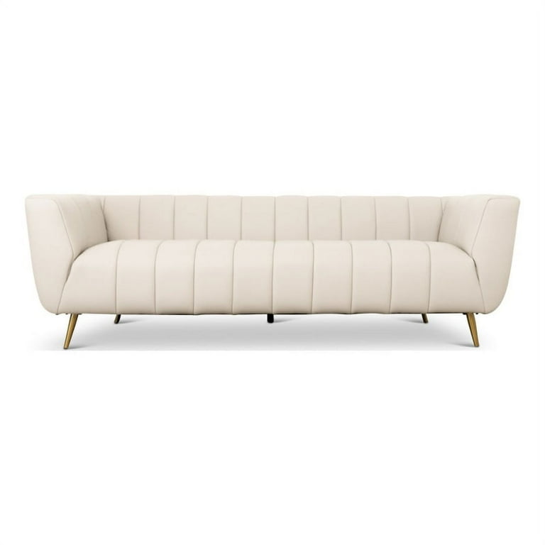 Cream mid cheap century sofa