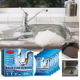thumbnail image 1 of Clog Remover Powder Packs | Efficient Hair & Grease Drain Cleaner | 6 Boxes x 12 Individually Wrapped Packs | Fast Action for Kitchen Sink, Bathroom Tub, Shower, Floor Drains | Safe Septic, 1 of 8