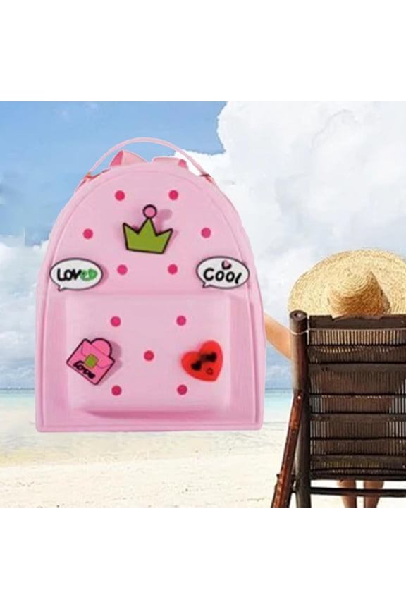 Clog Silicone Jelly Backpack With Silicone Clog Silicone Jelly Backpack With with Silicone Construction | Perfect for Office, Home, Craft Projects