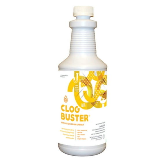 ClogBuster Liquid Drain Opener and Clog Remover, Commercial Grade, 1 Quart