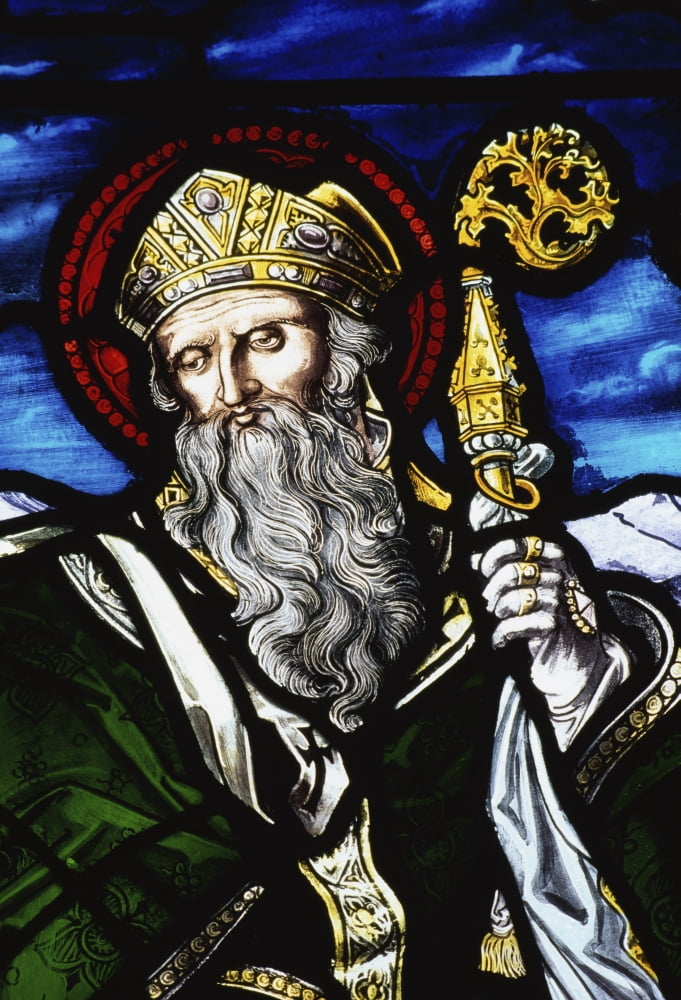 Clogheen Ireland St Patrick On Stained Glass Canvas Art - Richard Cummins Design Pics (24 x 36)