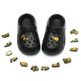 thumbnail image 1 of Clogs for Boys, Boys Garden Clogs with Cute Traffic Cars Charms Garden Clog Girls Non Slip Sandals Lightweight Slip-on Water Shoes Girls Boys Beach Pool Shower Slippers Summer Sandals Black 2829, 1 of 6